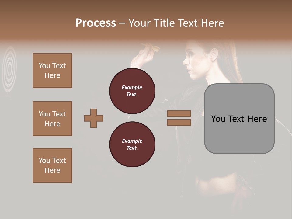 Dart Circle Luck PowerPoint Template