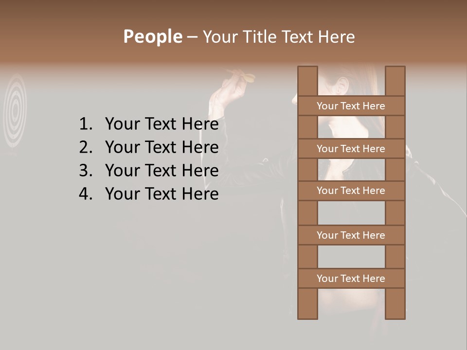 Dart Circle Luck PowerPoint Template