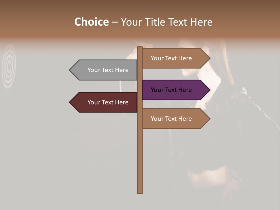 Dart Circle Luck PowerPoint Template