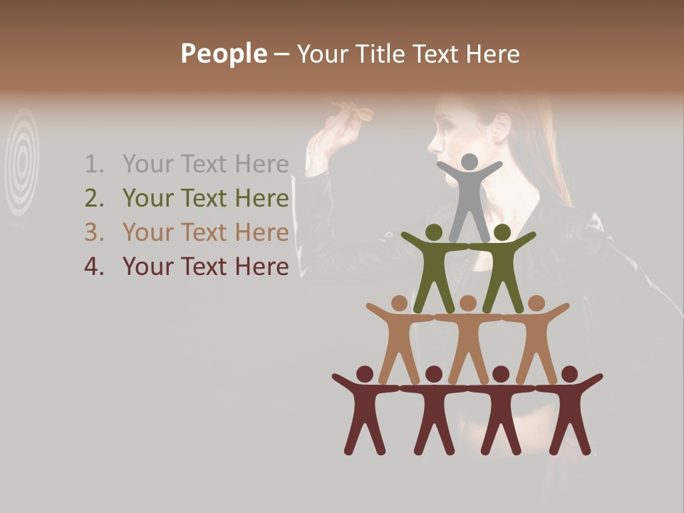 Dart Circle Luck PowerPoint Template