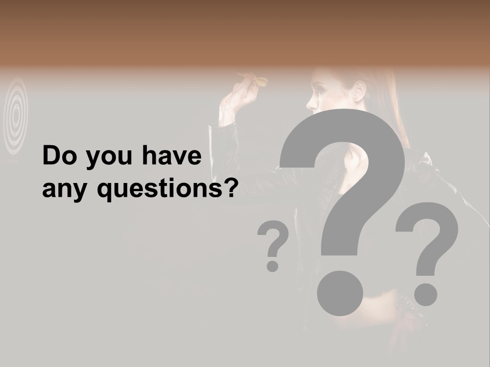 Dart Circle Luck PowerPoint Template