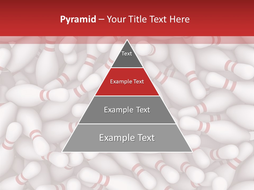 Leisure Bowling Pins Stripes PowerPoint Template