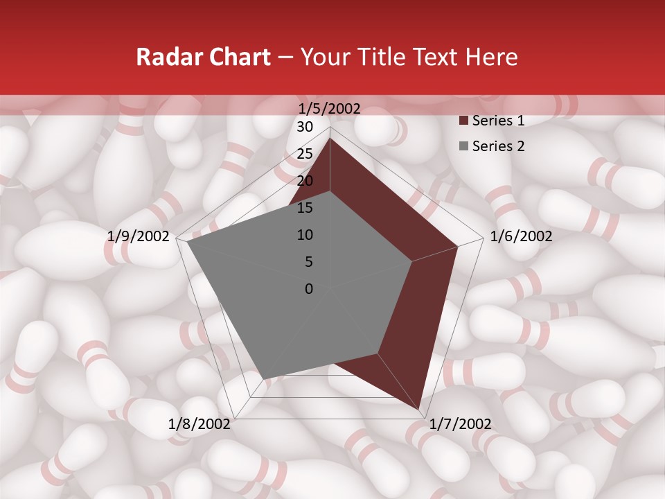 Leisure Bowling Pins Stripes PowerPoint Template