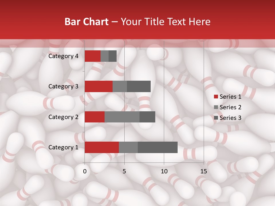 Leisure Bowling Pins Stripes PowerPoint Template