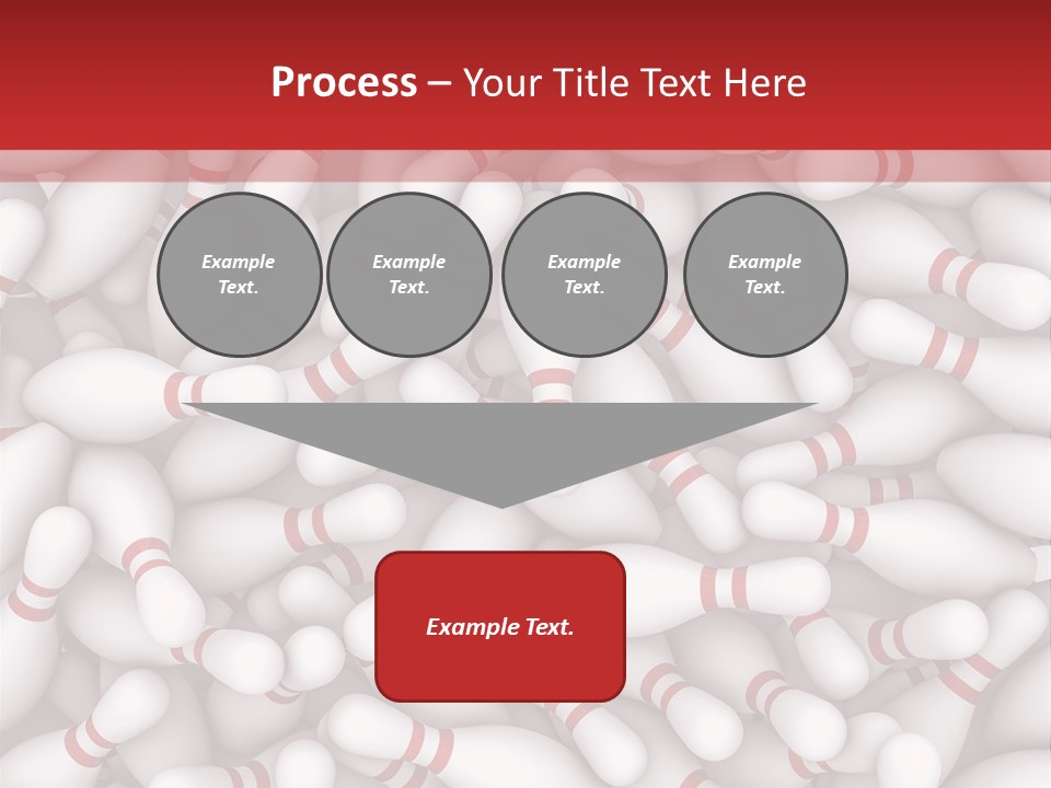 Leisure Bowling Pins Stripes PowerPoint Template