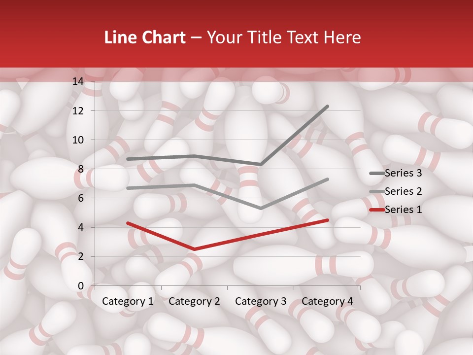 Leisure Bowling Pins Stripes PowerPoint Template