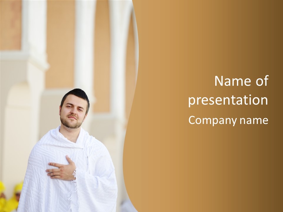 Religion Face Portrait PowerPoint Template