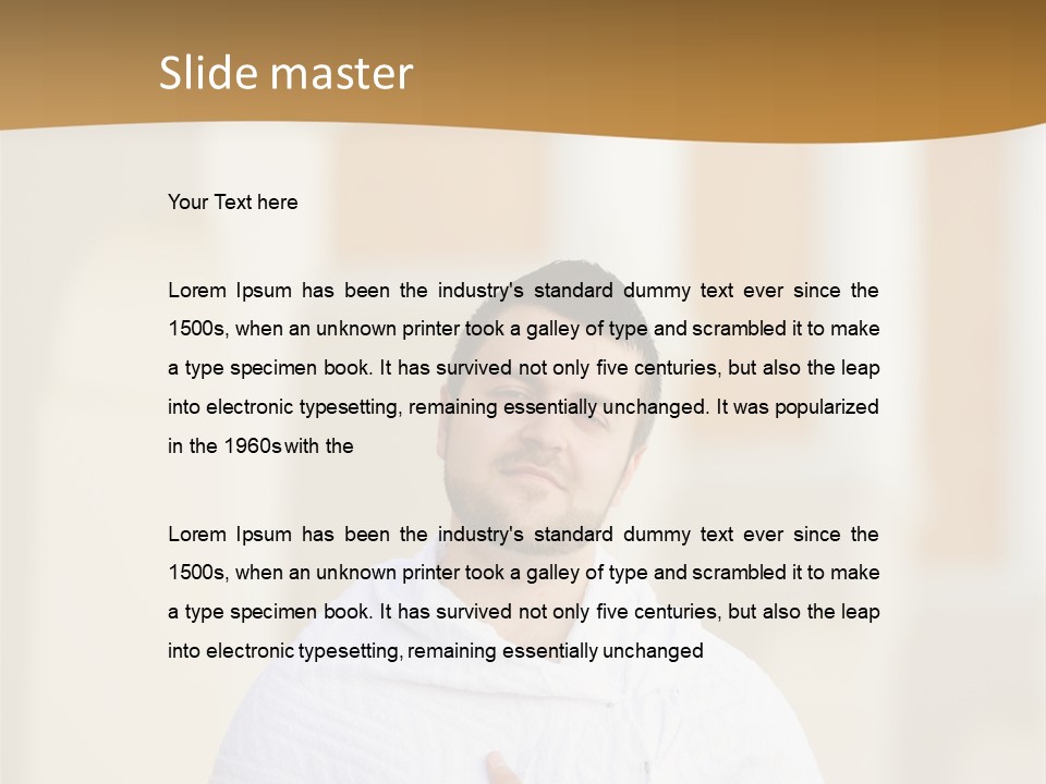 Religion Face Portrait PowerPoint Template