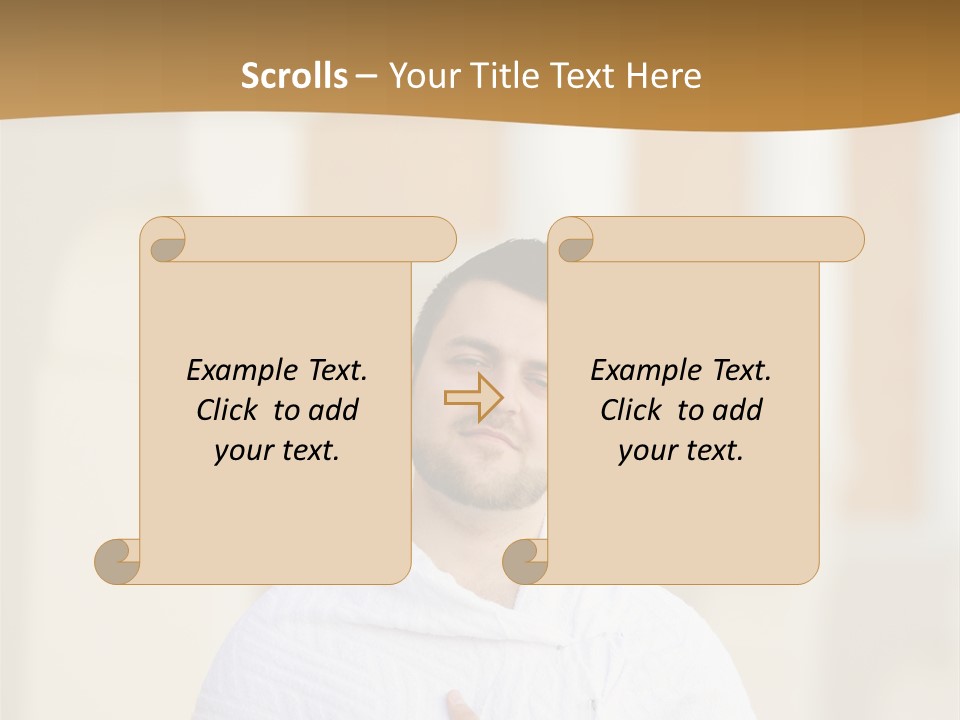 Religion Face Portrait PowerPoint Template