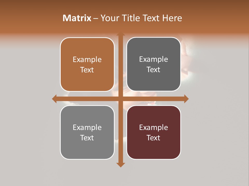 Rough Caucasian Eyes PowerPoint Template