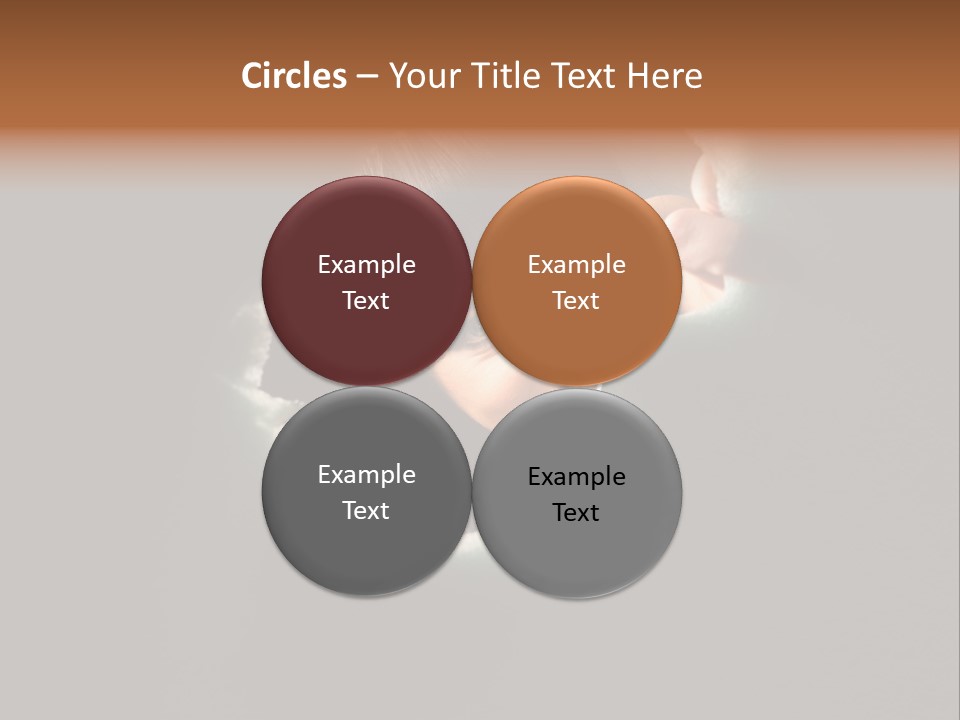 Rough Caucasian Eyes PowerPoint Template