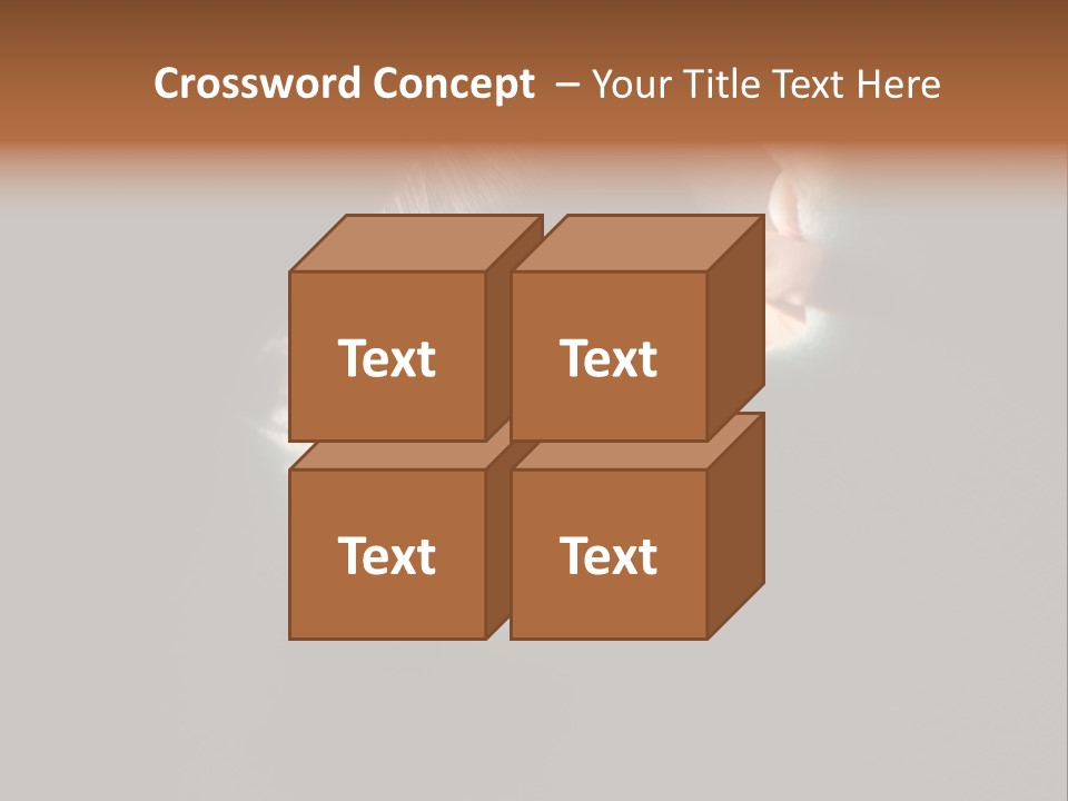 Rough Caucasian Eyes PowerPoint Template