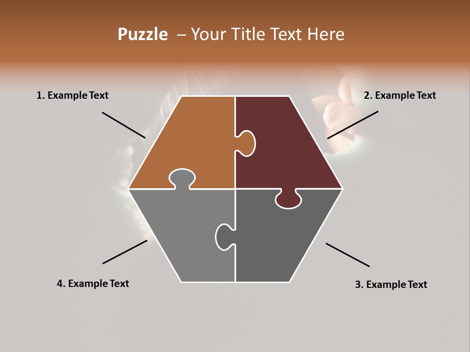 Rough Caucasian Eyes PowerPoint Template