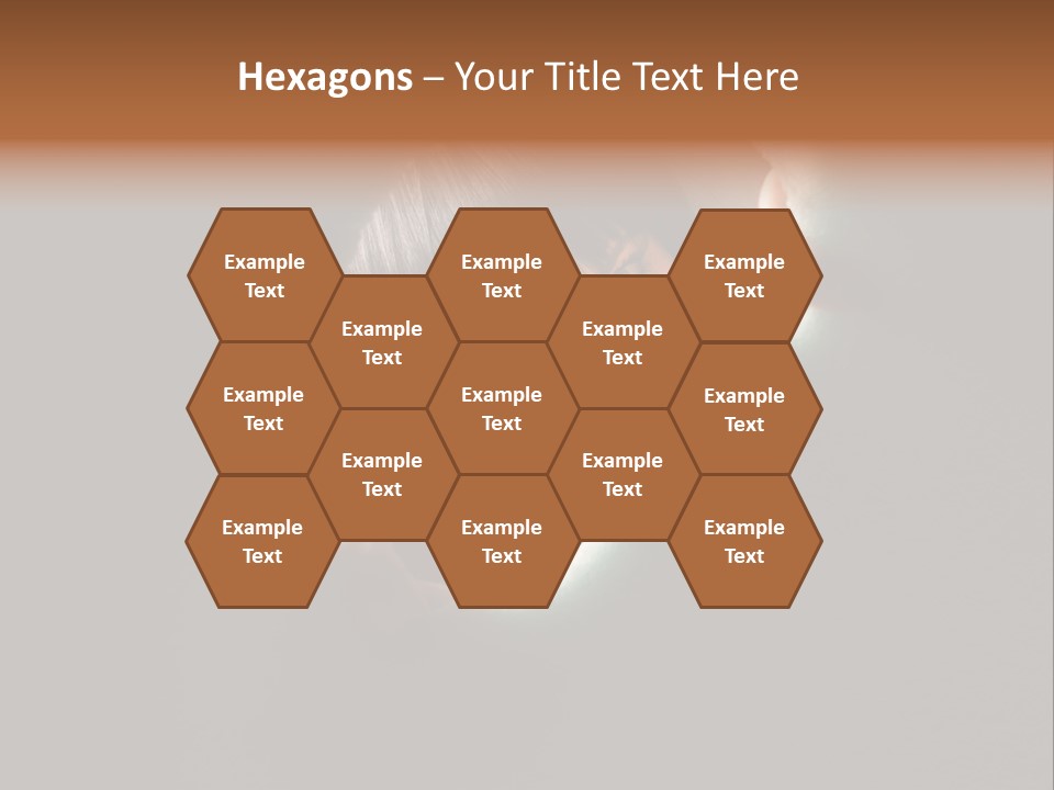 Rough Caucasian Eyes PowerPoint Template