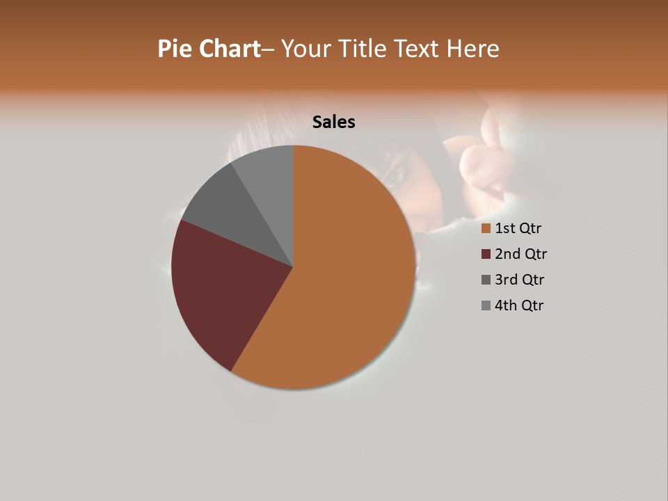 Rough Caucasian Eyes PowerPoint Template