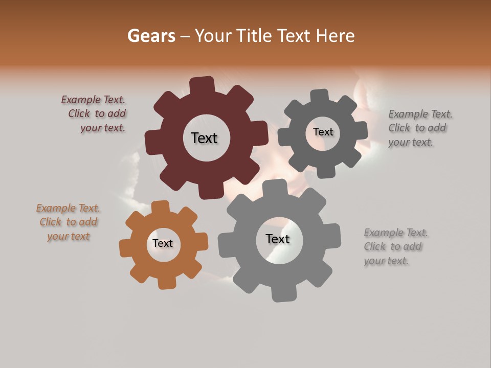 Rough Caucasian Eyes PowerPoint Template