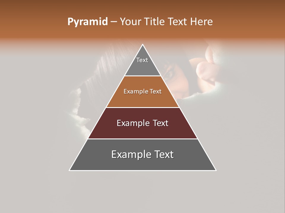 Rough Caucasian Eyes PowerPoint Template