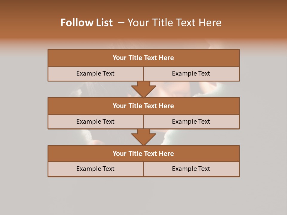 Rough Caucasian Eyes PowerPoint Template