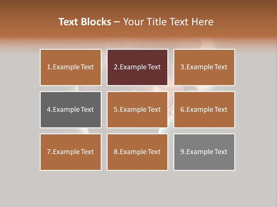 Rough Caucasian Eyes PowerPoint Template