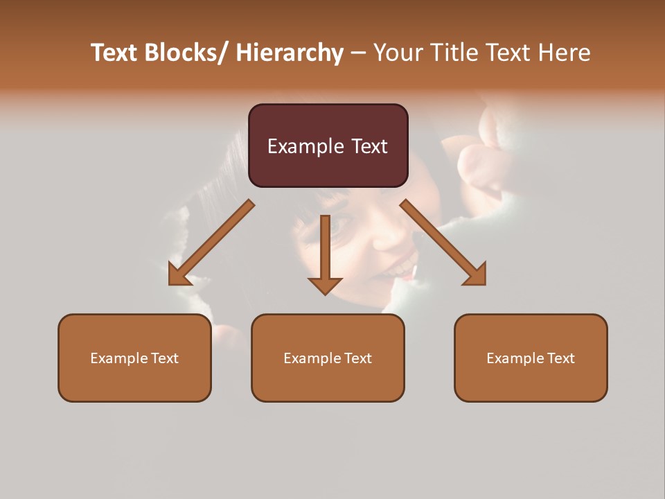 Rough Caucasian Eyes PowerPoint Template