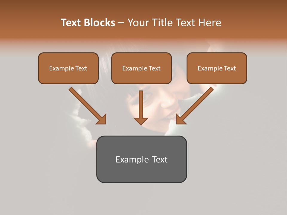 Rough Caucasian Eyes PowerPoint Template
