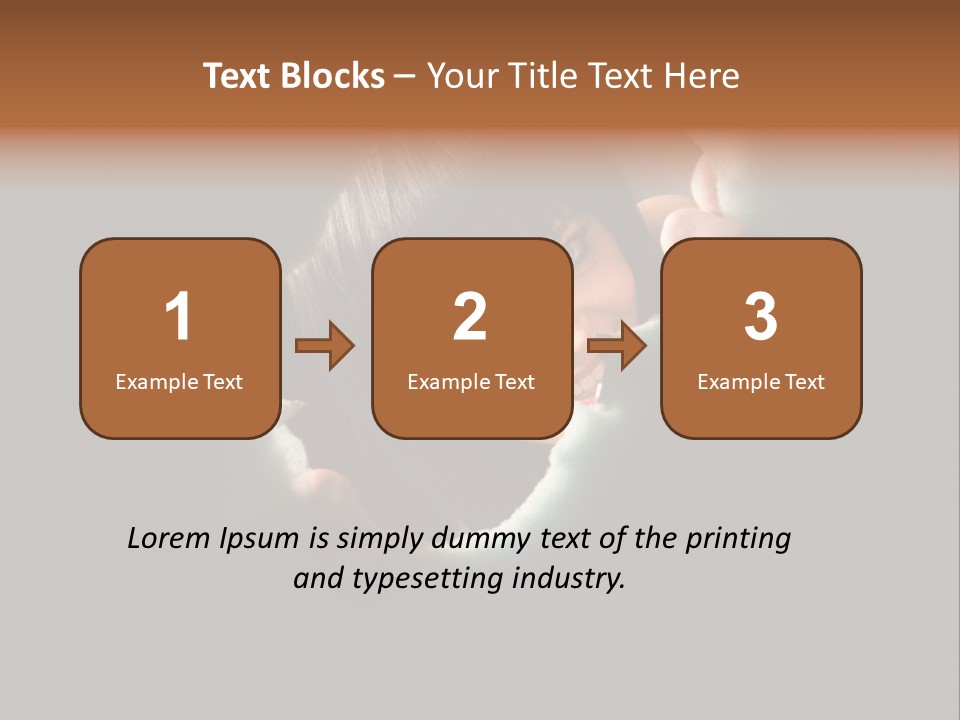 Rough Caucasian Eyes PowerPoint Template