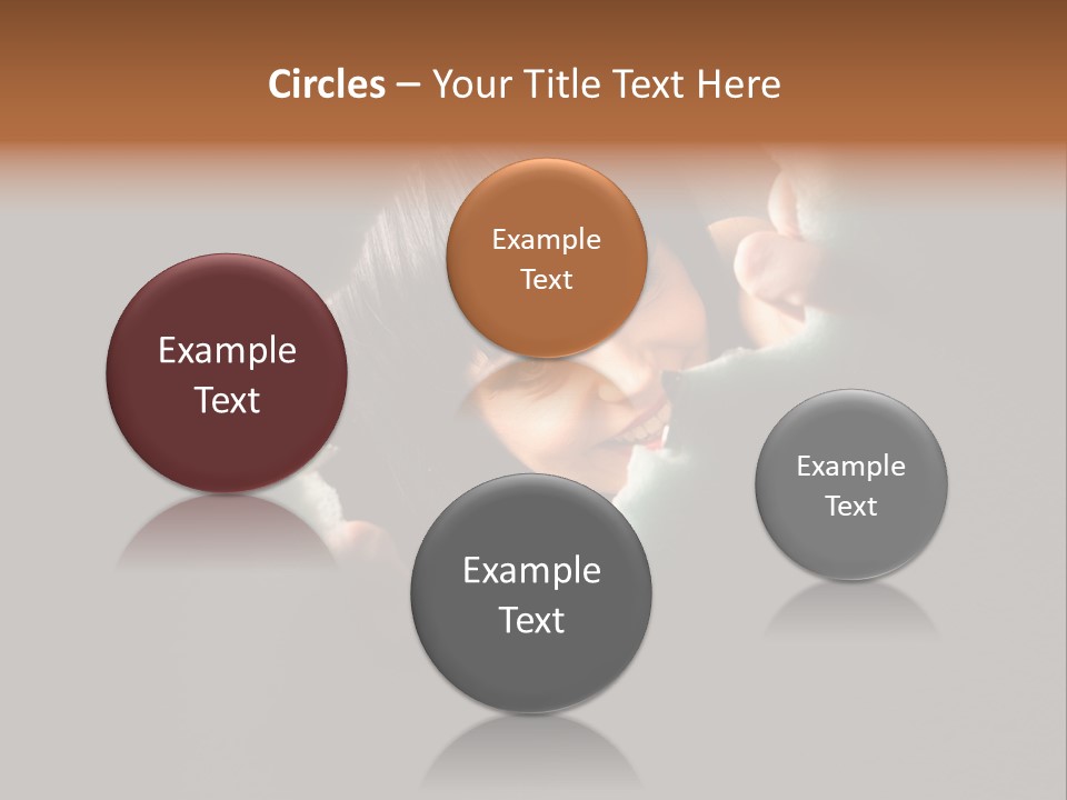 Rough Caucasian Eyes PowerPoint Template