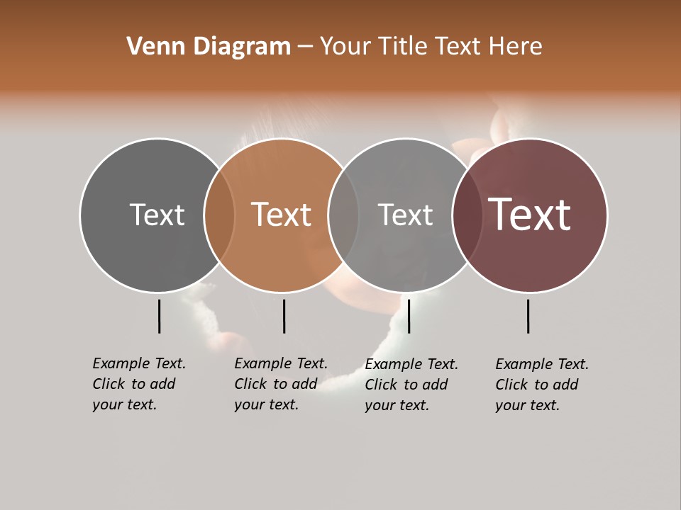 Rough Caucasian Eyes PowerPoint Template