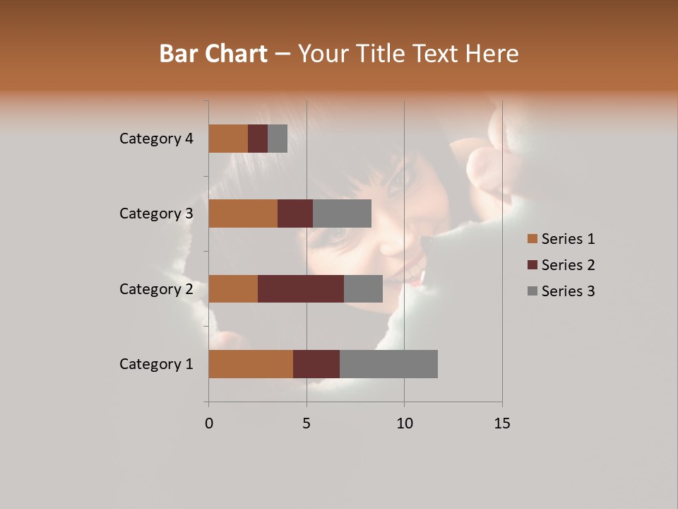 Rough Caucasian Eyes PowerPoint Template
