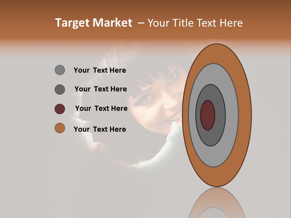 Rough Caucasian Eyes PowerPoint Template