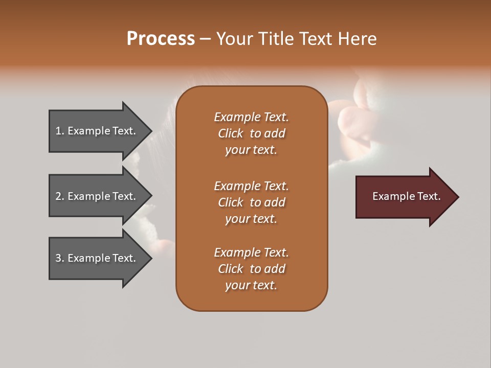 Rough Caucasian Eyes PowerPoint Template