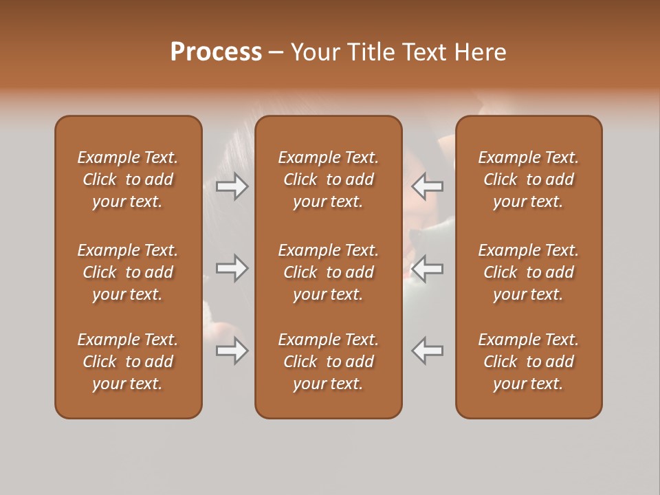 Rough Caucasian Eyes PowerPoint Template