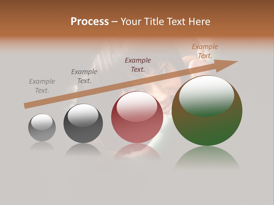 Rough Caucasian Eyes PowerPoint Template