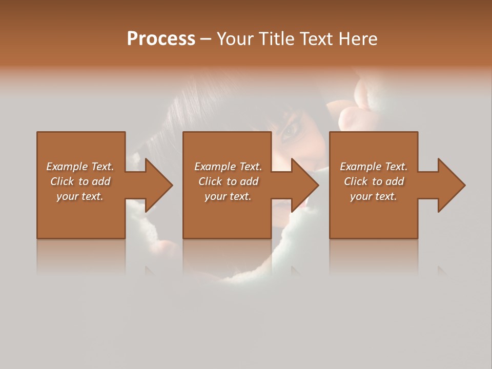Rough Caucasian Eyes PowerPoint Template