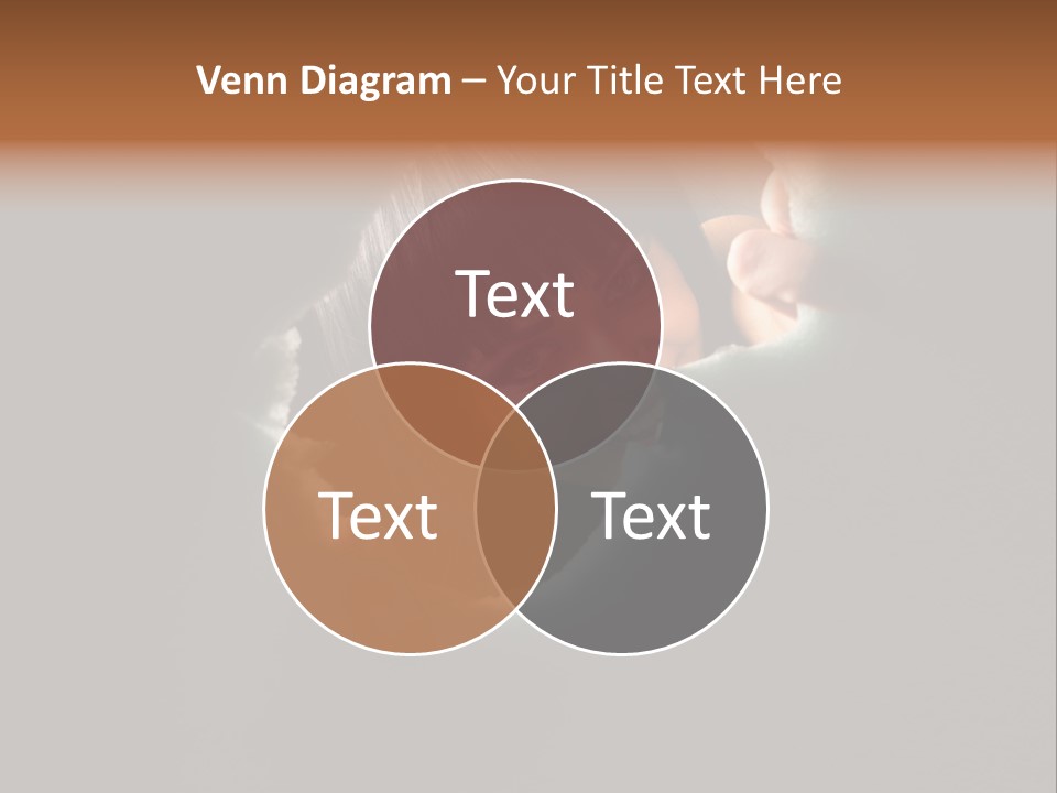 Rough Caucasian Eyes PowerPoint Template