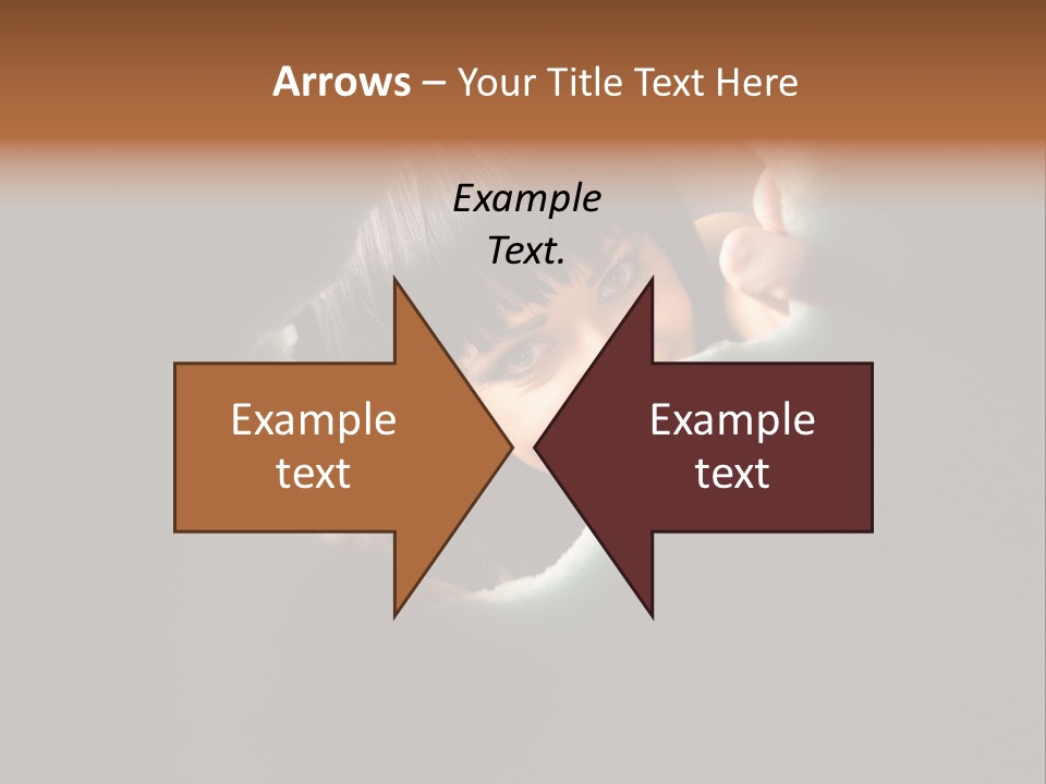 Rough Caucasian Eyes PowerPoint Template