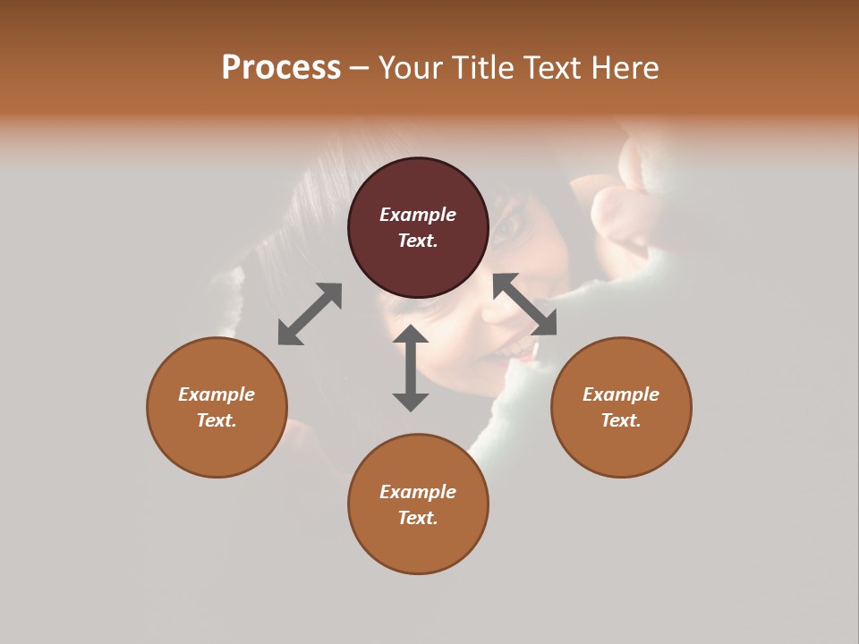 Rough Caucasian Eyes PowerPoint Template