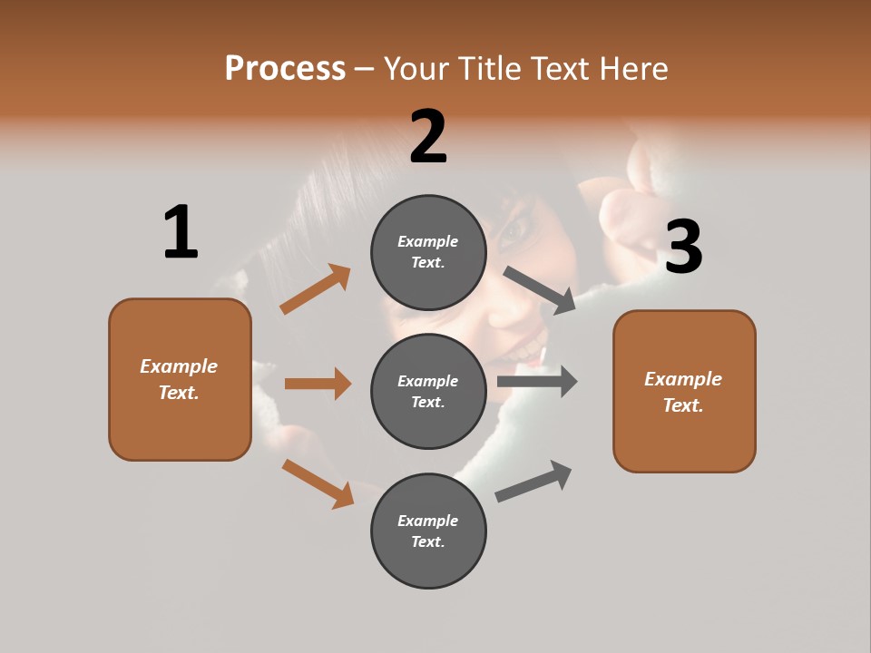 Rough Caucasian Eyes PowerPoint Template