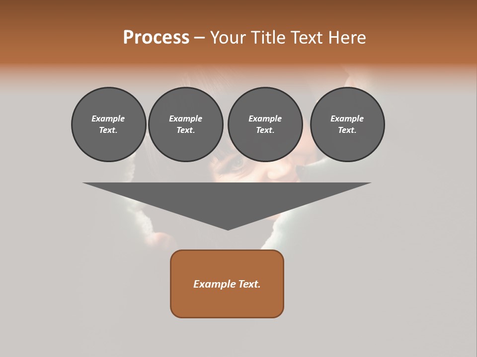 Rough Caucasian Eyes PowerPoint Template