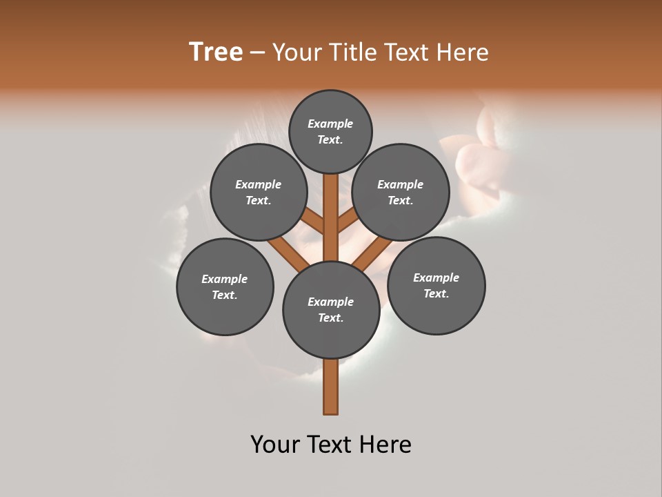 Rough Caucasian Eyes PowerPoint Template