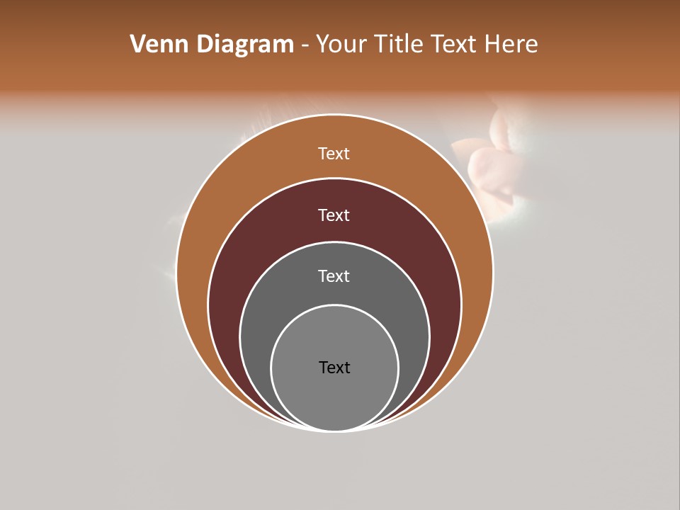 Rough Caucasian Eyes PowerPoint Template