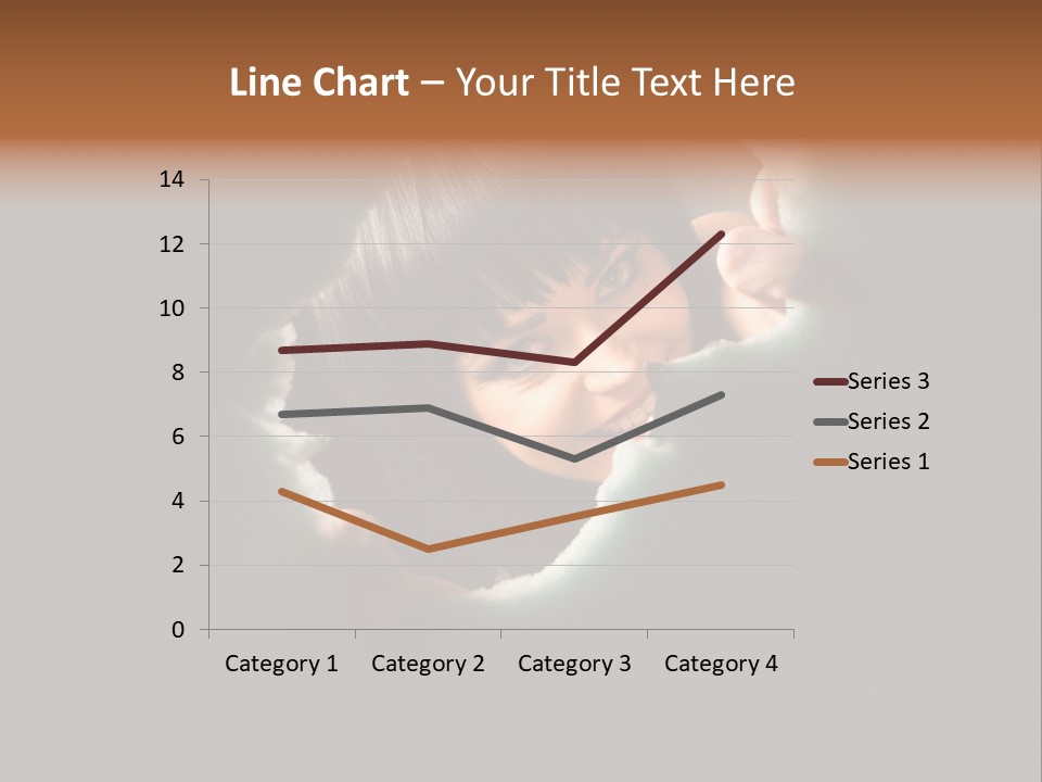 Rough Caucasian Eyes PowerPoint Template