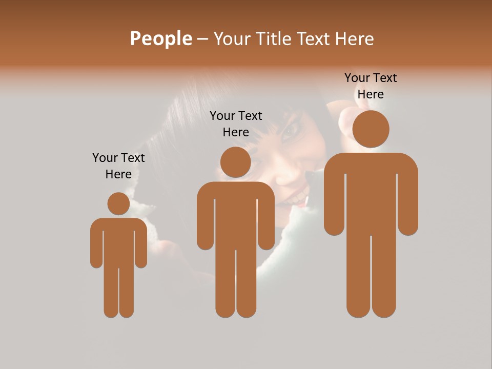 Rough Caucasian Eyes PowerPoint Template