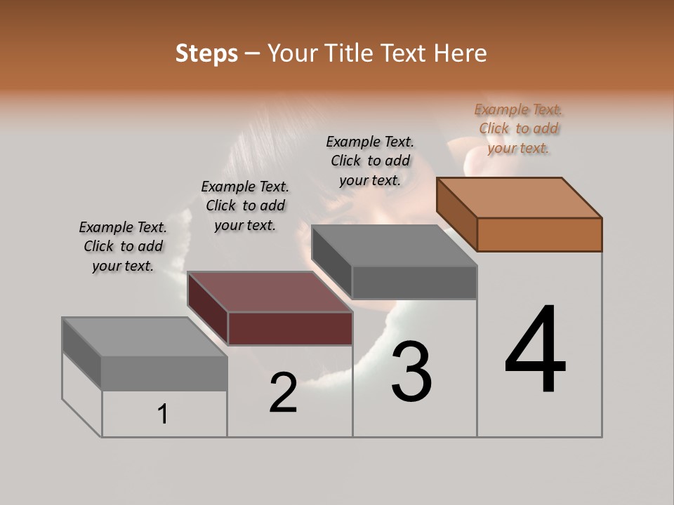Rough Caucasian Eyes PowerPoint Template