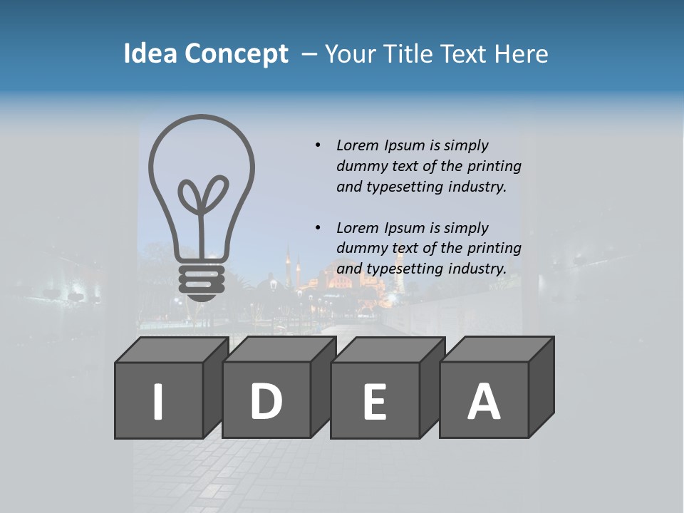 Outdoors Ramadan Ayasofya PowerPoint Template