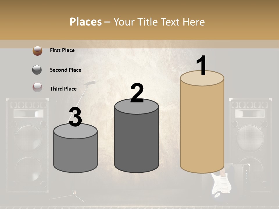 Spot Light Musician Instrumental PowerPoint Template