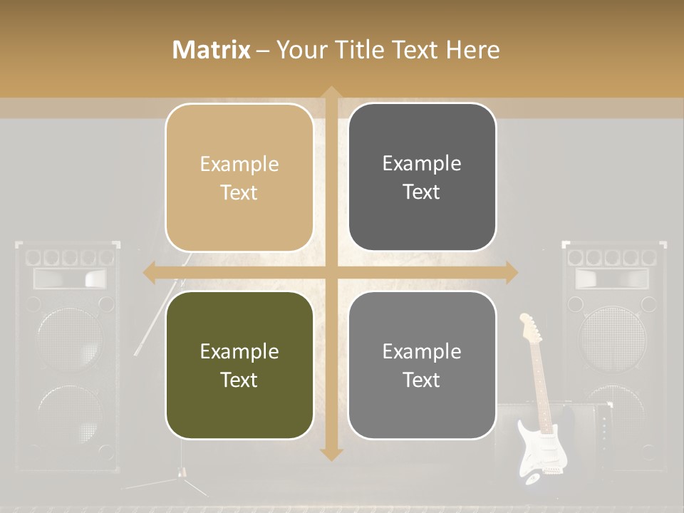 Spot Light Musician Instrumental PowerPoint Template