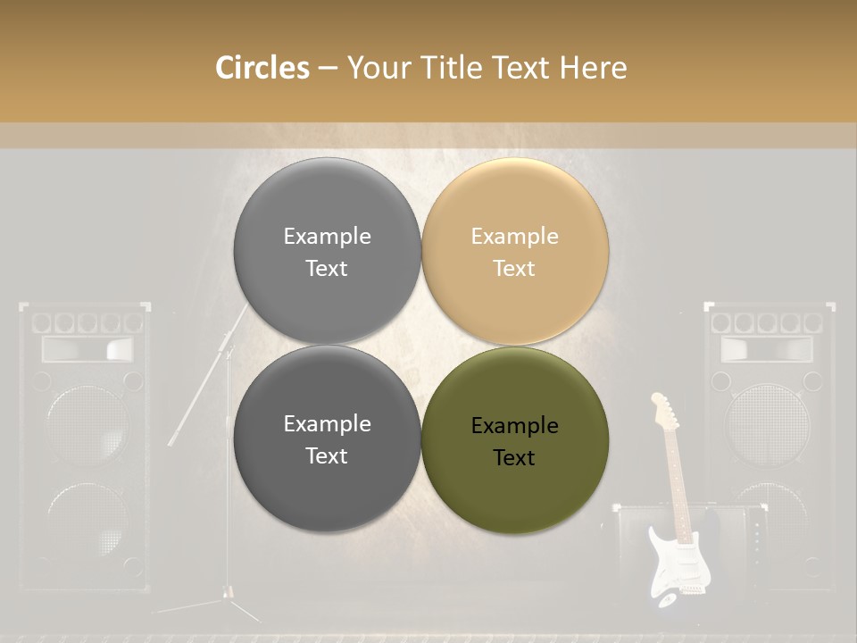Spot Light Musician Instrumental PowerPoint Template