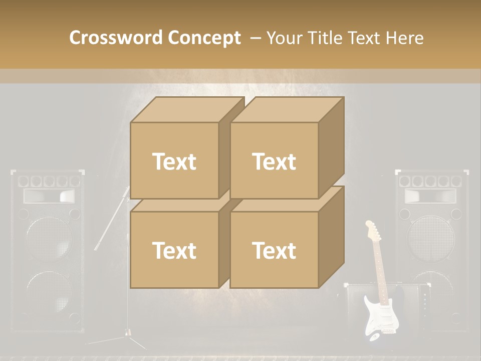 Spot Light Musician Instrumental PowerPoint Template