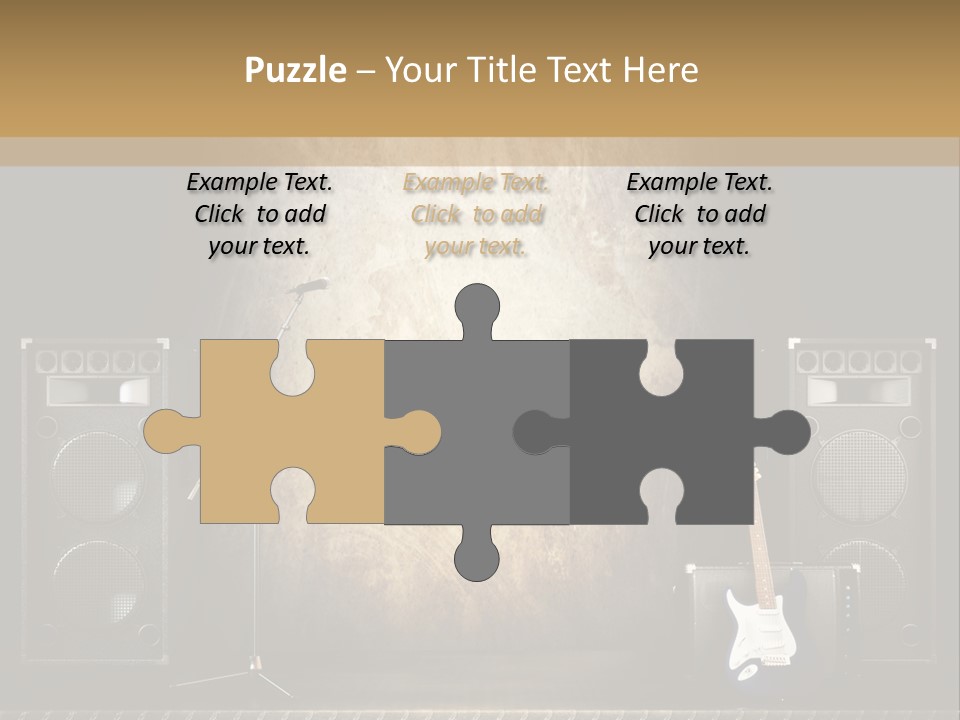 Spot Light Musician Instrumental PowerPoint Template